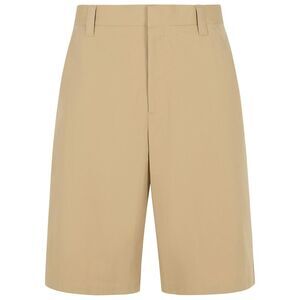 Moschino Beige Cotton Blend Bermuda Shorts Men